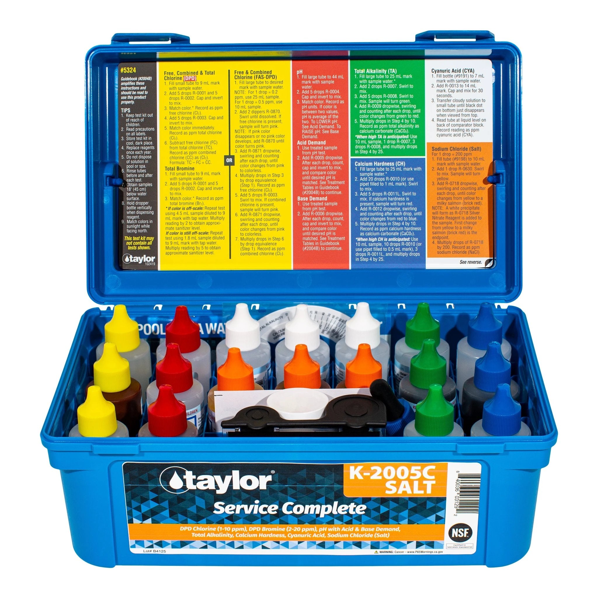 Taylor K2005C Salt Water Service Complete Test Kit by Taylor