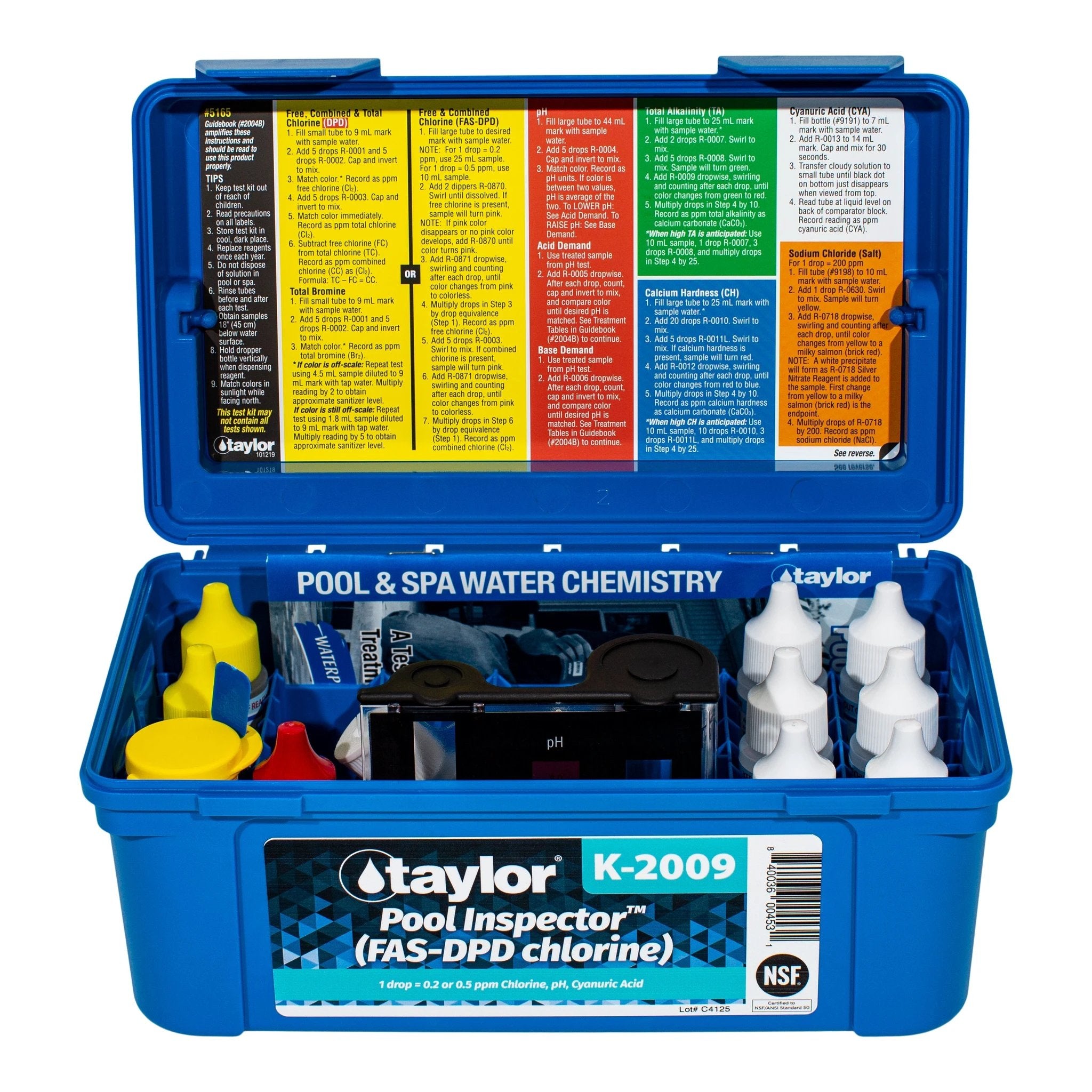 Taylor K-2009 Pool Inspector FAS-DPD Test Kit For Water Testing by Taylor