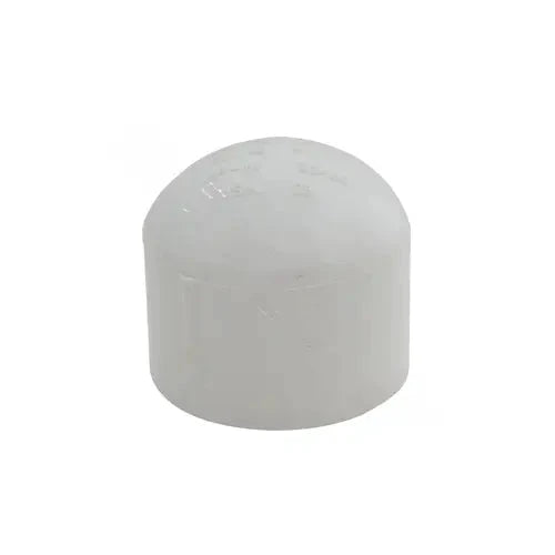 Lasco 447015BC Pipe Cap, 1-1/2 in, Slip, PVC, White, SCH 40 Schedule, 330 psi Pressure by Duckies Pool Supply