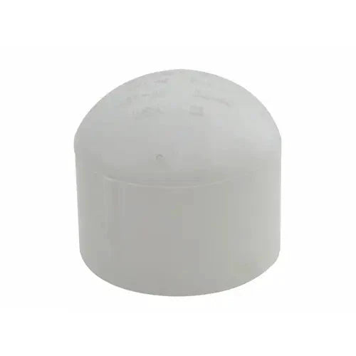Lasco 447015BC Pipe Cap, 1-1/2 in, Slip, PVC, White, SCH 40 Schedule, 330 psi Pressure by Duckies Pool Supply