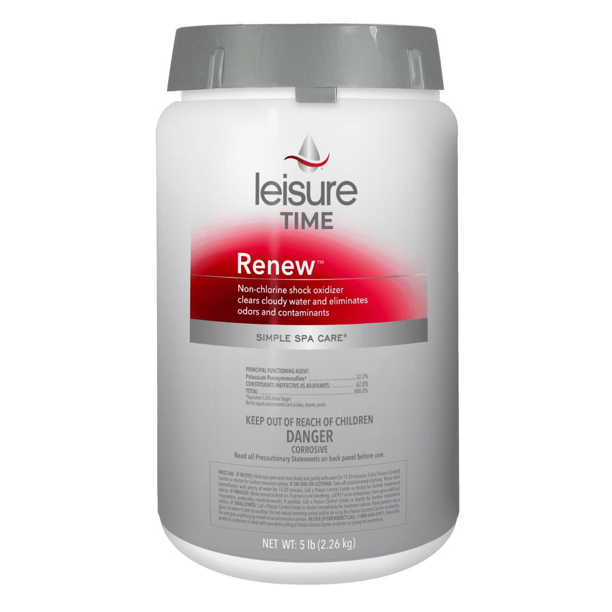 Leisure Time Renew Granular 5 lb Pail, 6/Case| LT40 by LeisureTime