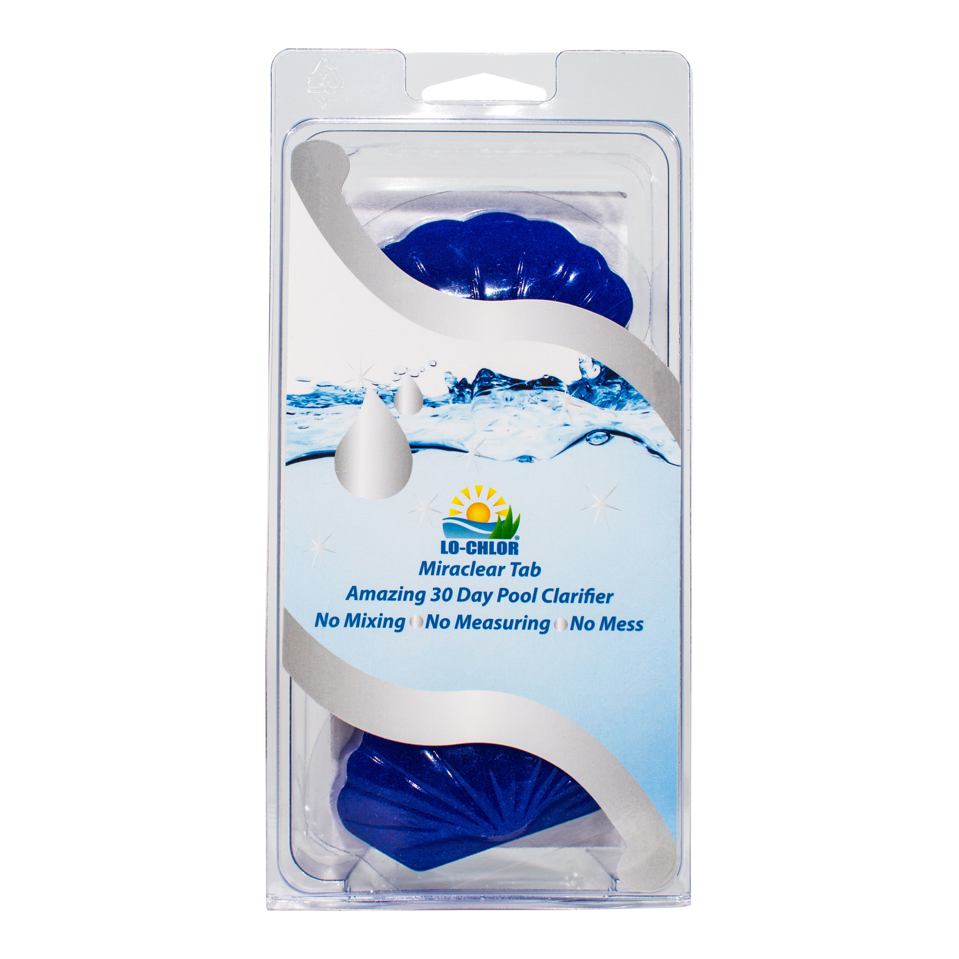 Lo-Chlor Miraclear Pool Clarifier Gel Tab for Clear Water and Improved Filter Efficiency