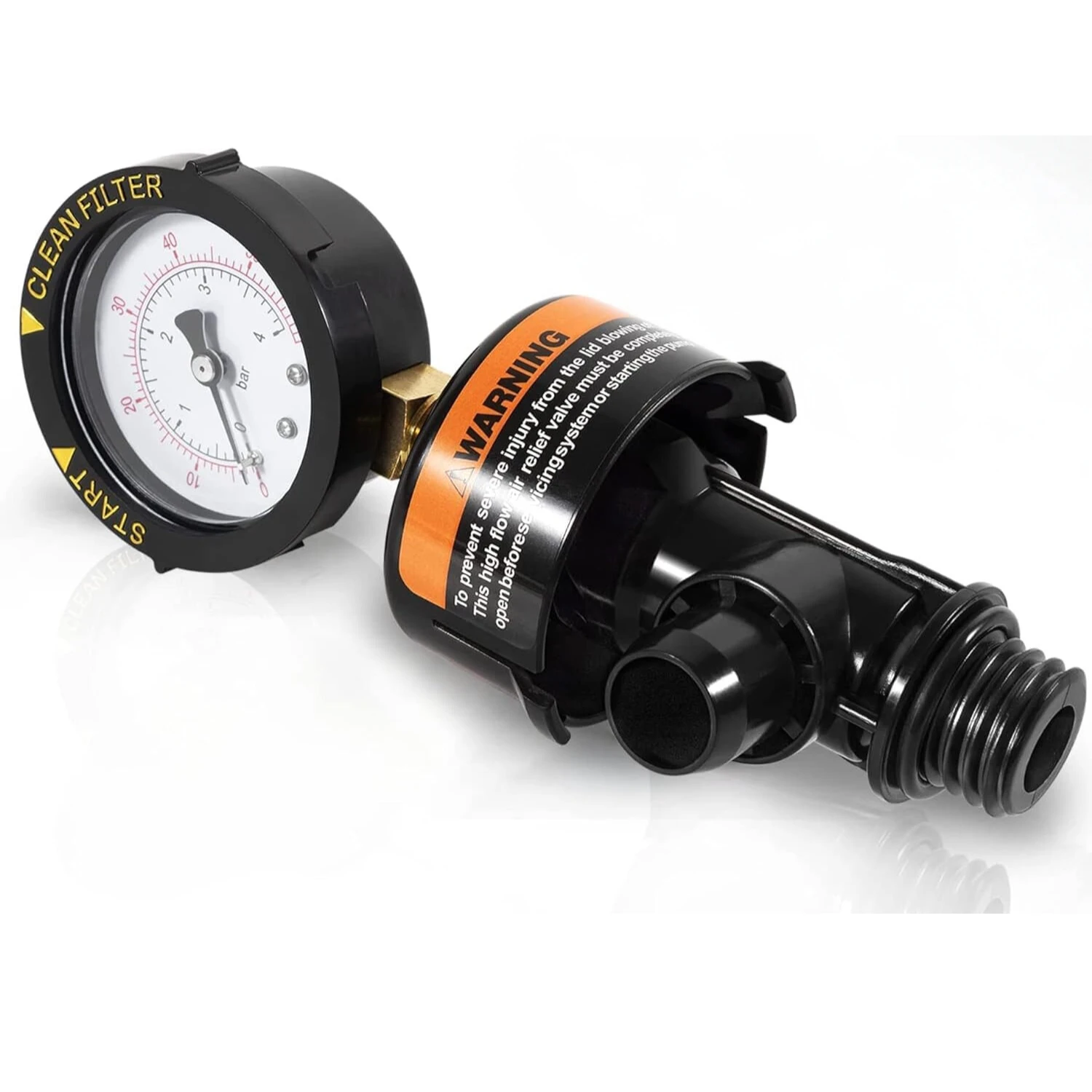 Swimables | SW-26-900 | Pentair Style Air Relief Valve Assembly with Pressure Gauge – Essential Pool Filtration Component by Duckies Pool Supply