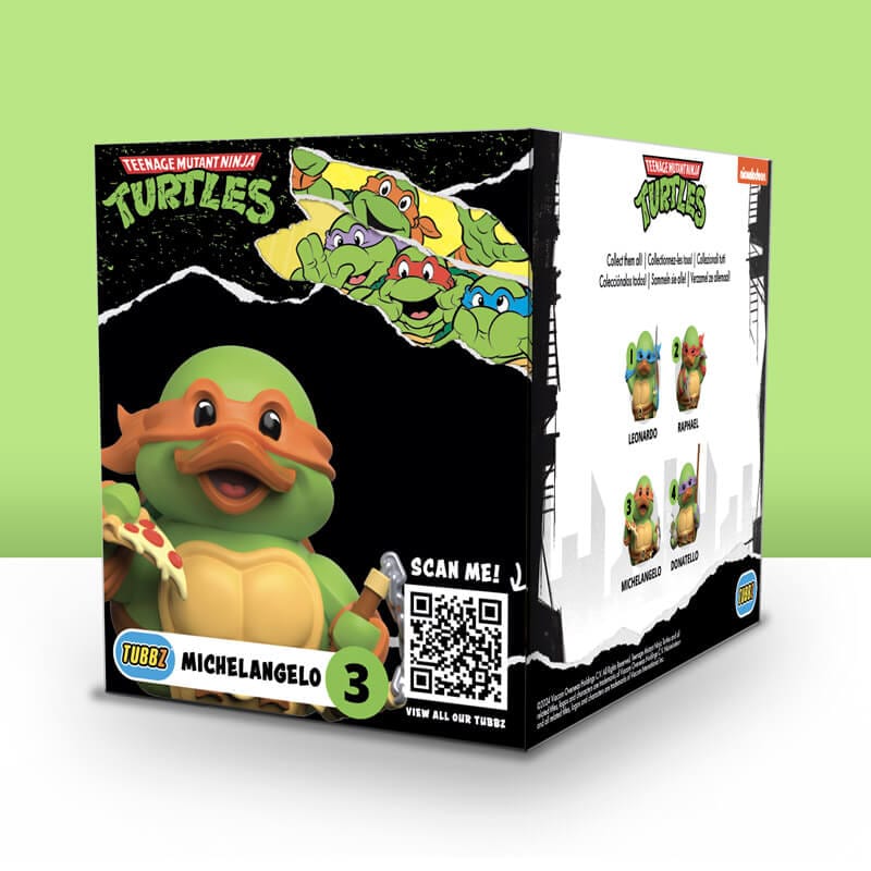 Michelangelo TMNT TUBBZ Boxed Edition Collectible Duck Figure