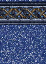 Ocean Blue 18'X33' Oval Crystal Wave Unibead AG Liner 54" Wall | 261833B54 by OceanBlue