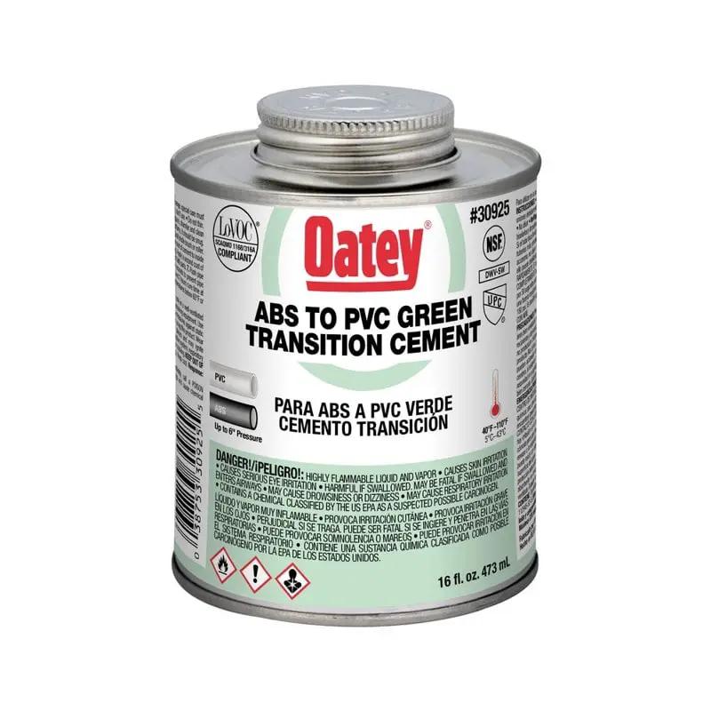 Oatey 16 Oz Abs To PVC Transition Green Cement 12 Ea/ Case | 30925 by Oatey