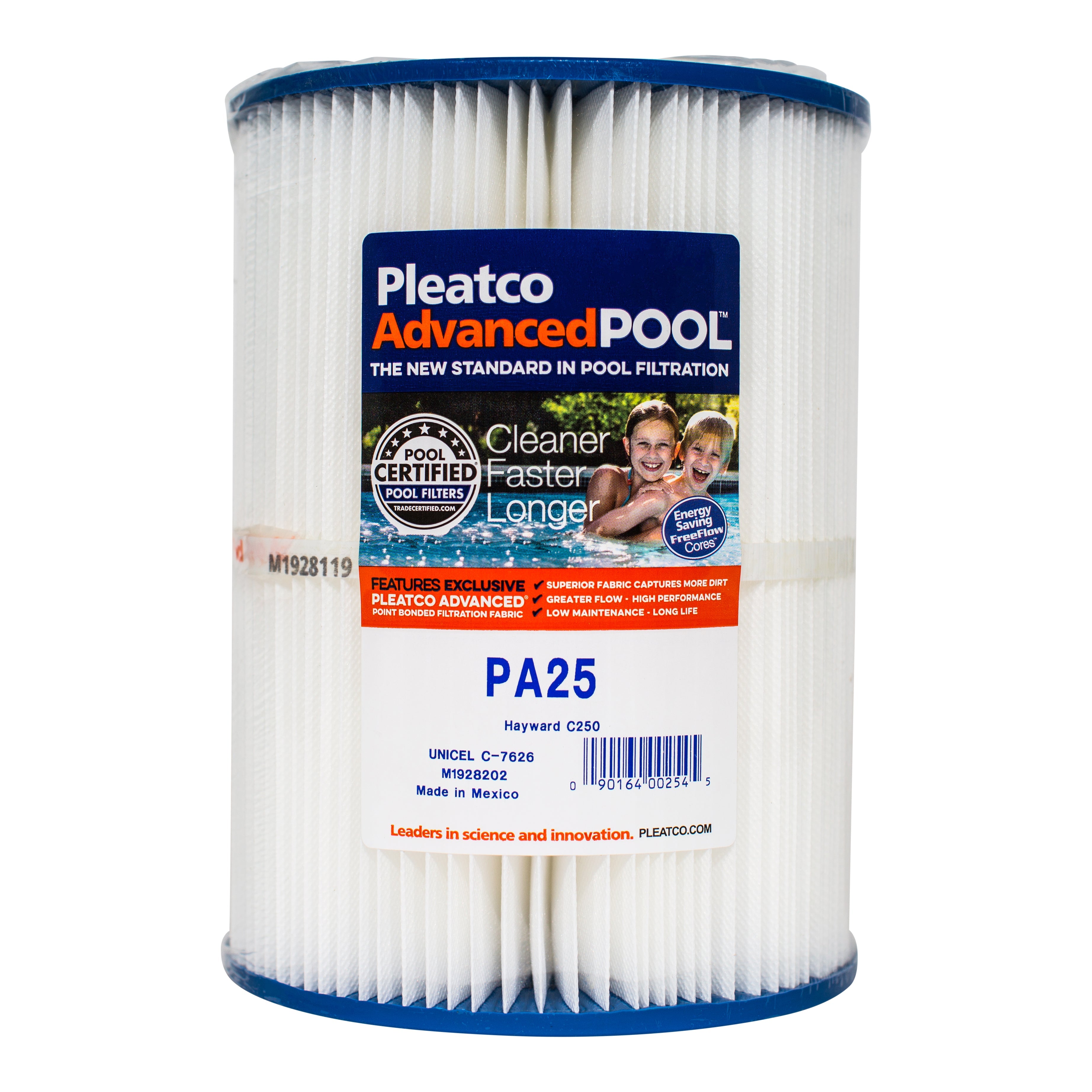 Pleatco PA25 Pool and Spa Filter Cartridge for Superior Filtration and Dirt Capture