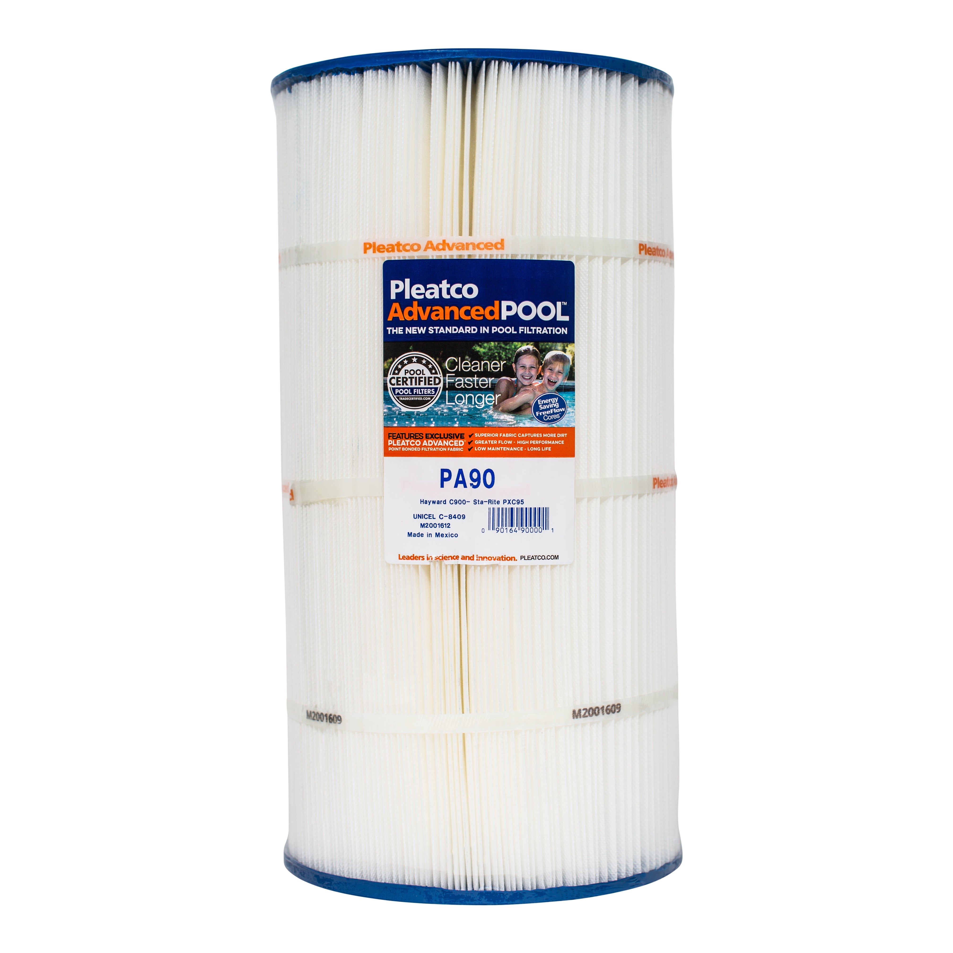 Pleatco PA90 Pool and Spa Filter Cartridge for Superior Filtration and Dirt Capture