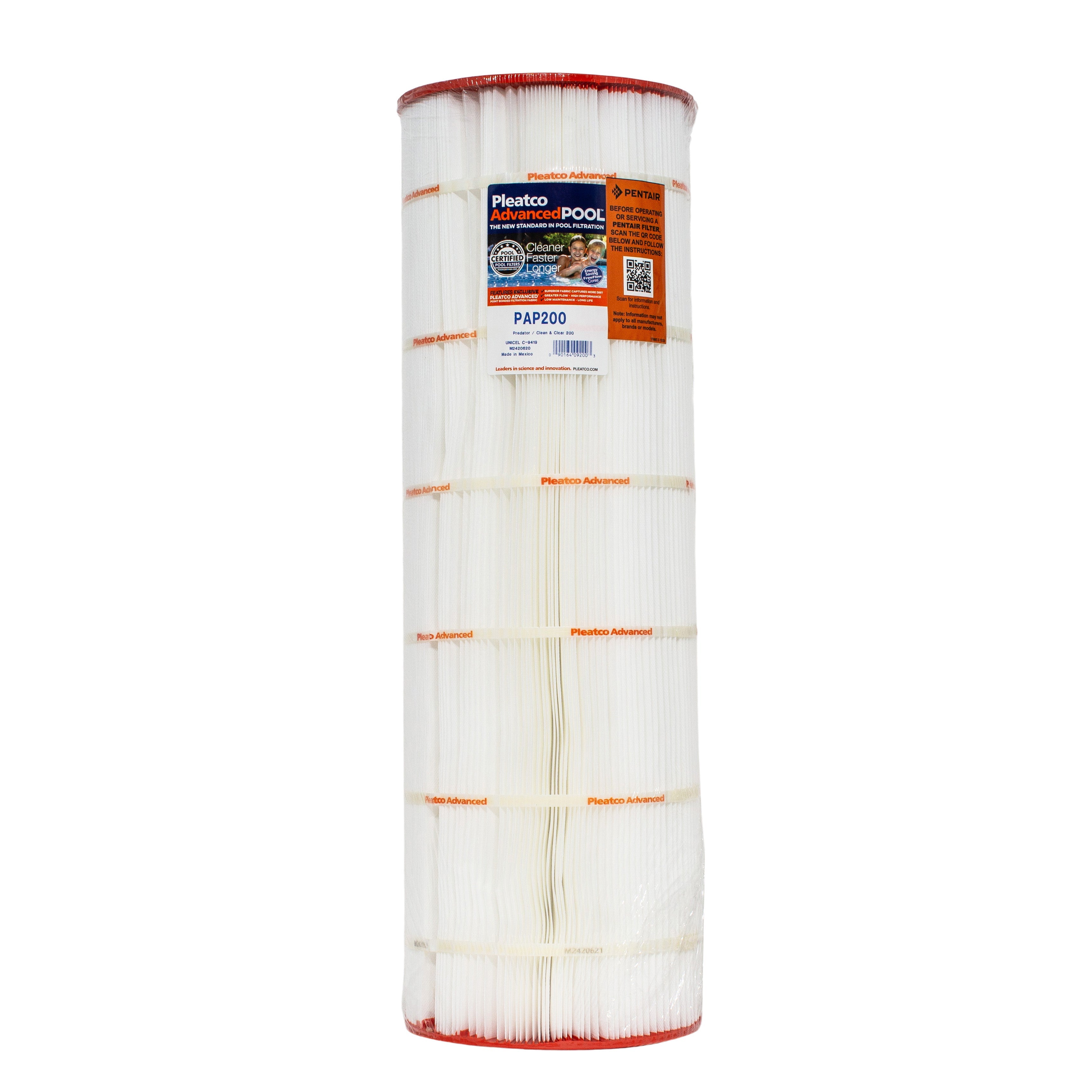 Pleatco PAP200 Pool and Spa Filter Cartridge for Superior Filtration and Dirt Capture