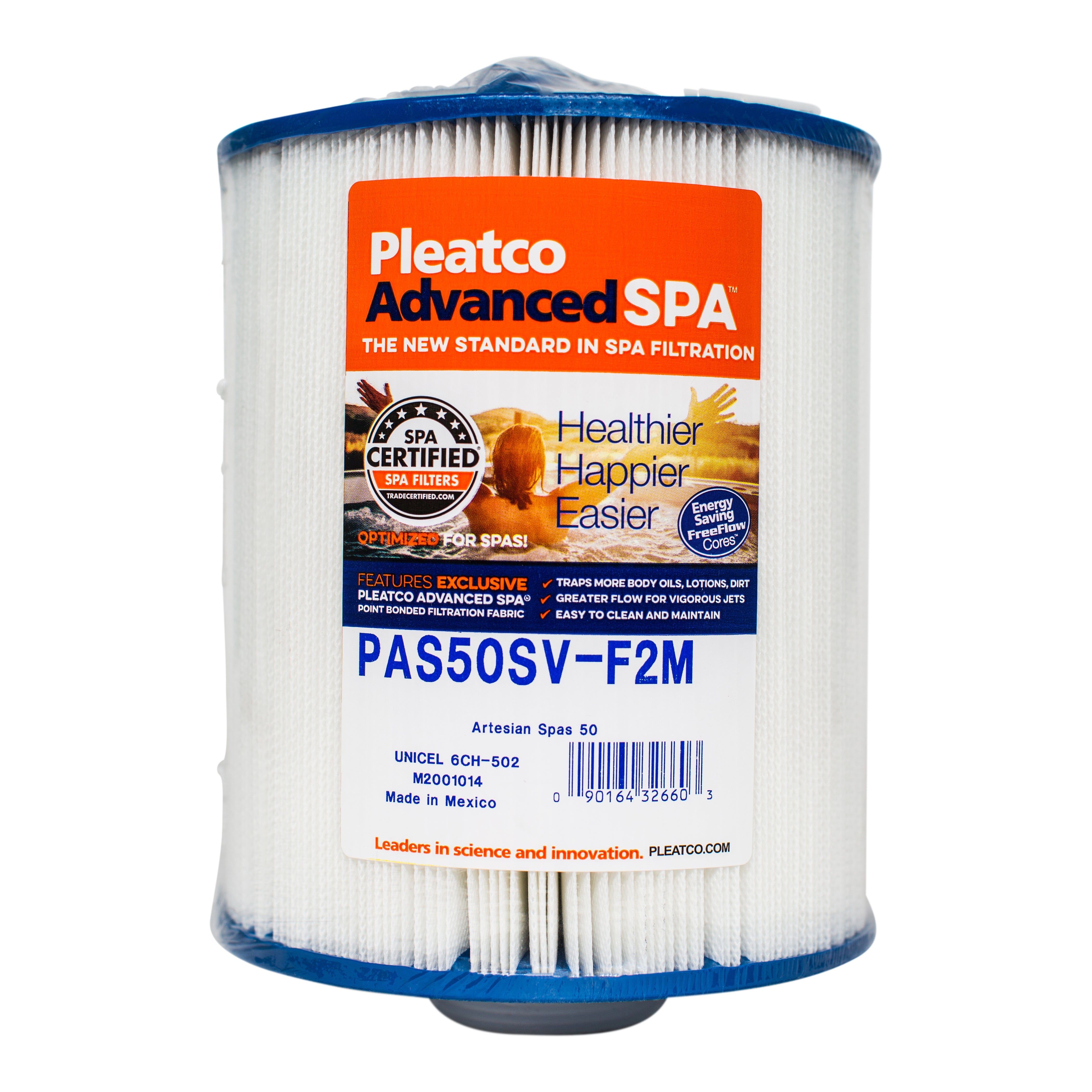 Pleatco PAS50SV-F2M Pool and Spa Filter Cartridge for Superior Filtration