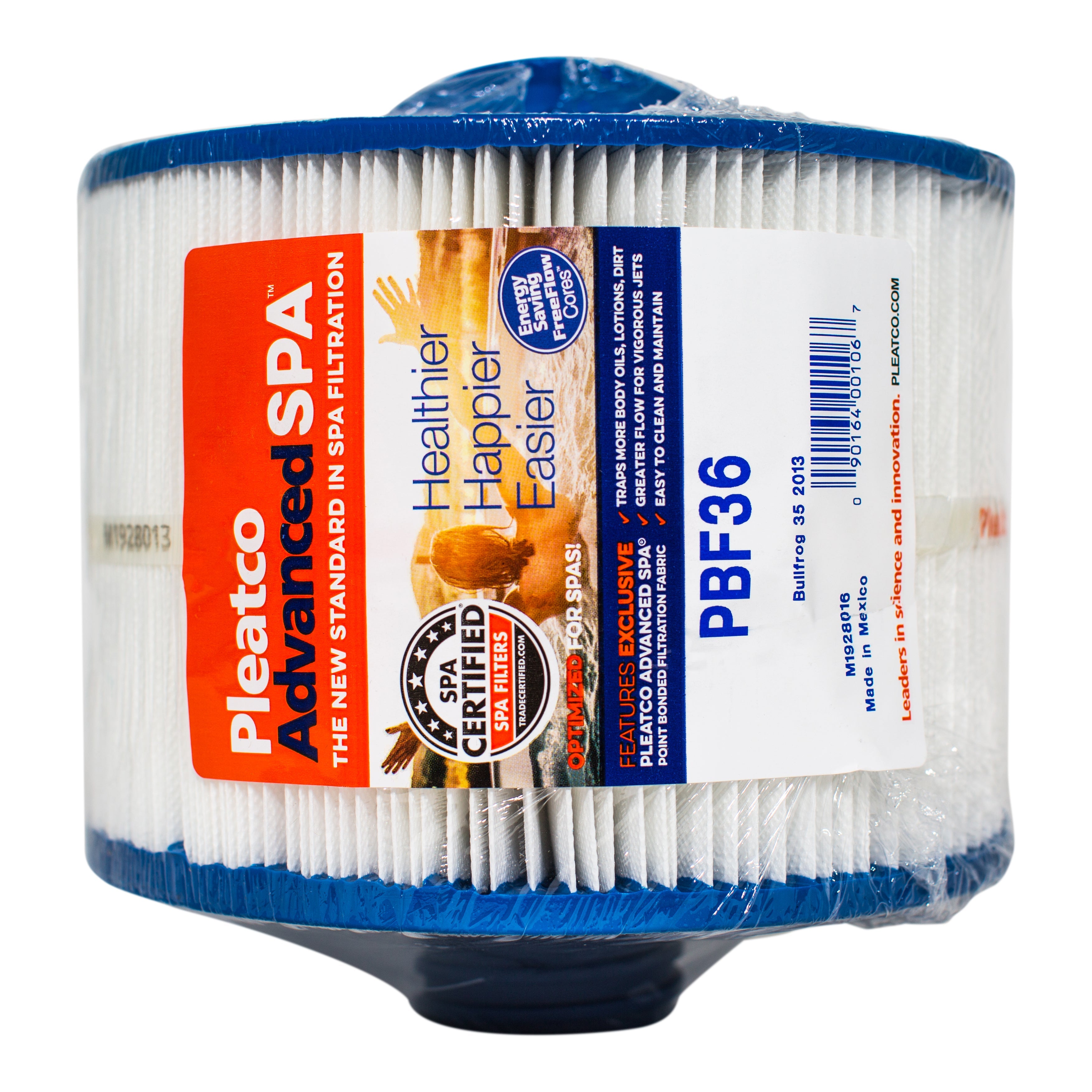 Pleatco PBF36 Pool and Spa Filter Cartridge with Superior Dirt Capturing Capacity