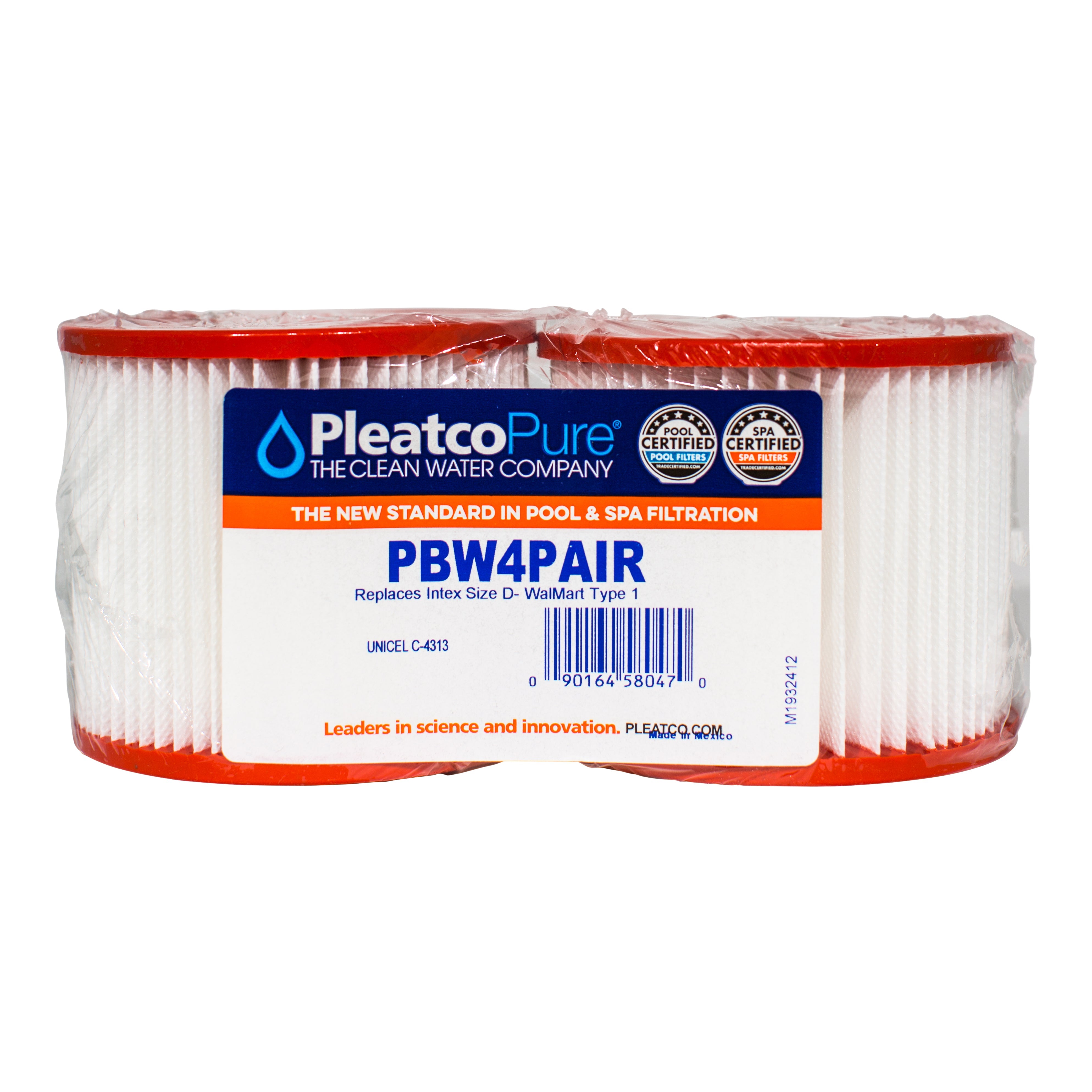 Pleatco PBW4PAIR Pool and Spa Filter Cartridge for Superior Dirt Capture and Filtration