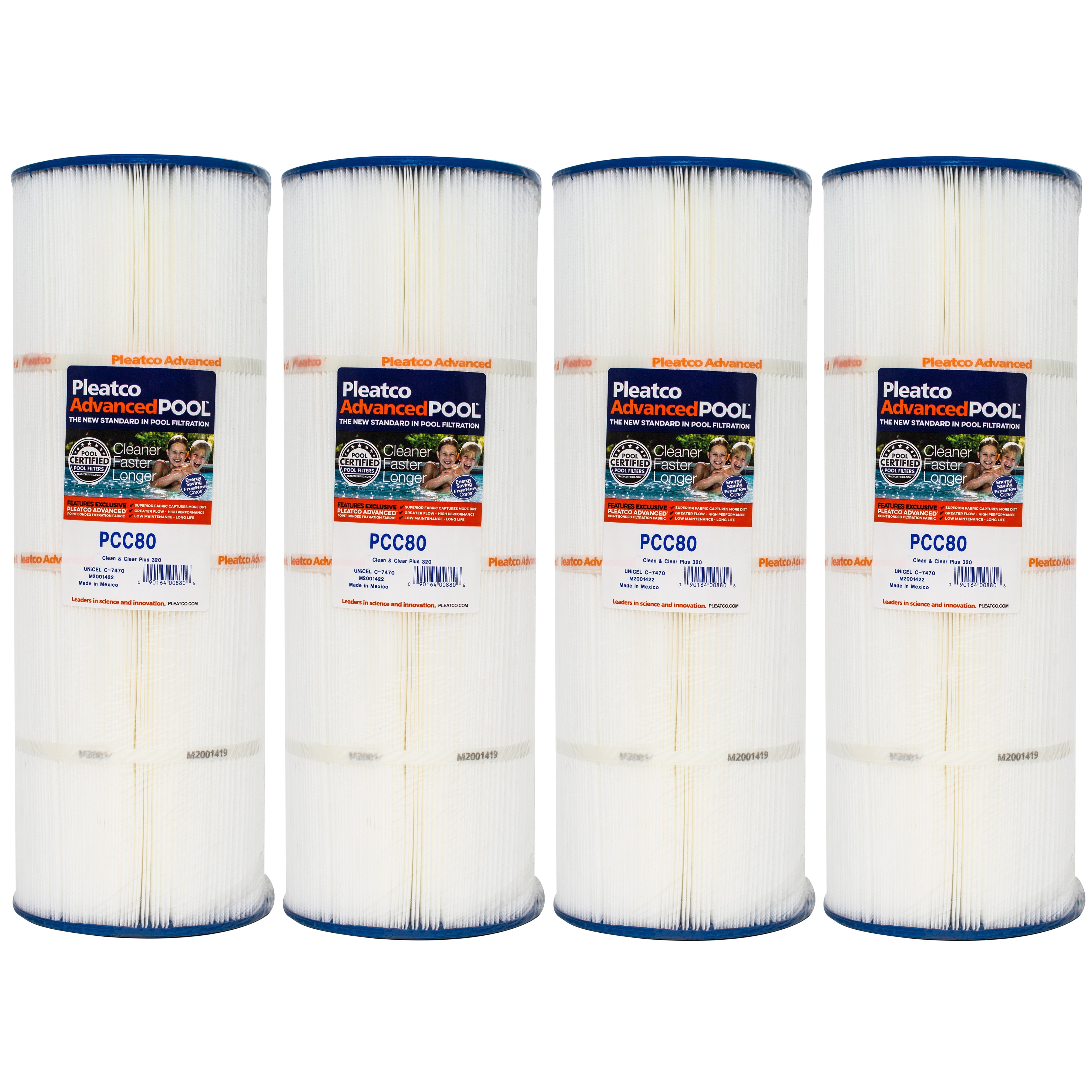 Pleatco PCC80 Pool and Spa Filter Cartridges for Superior Filtration and Dirt Capture