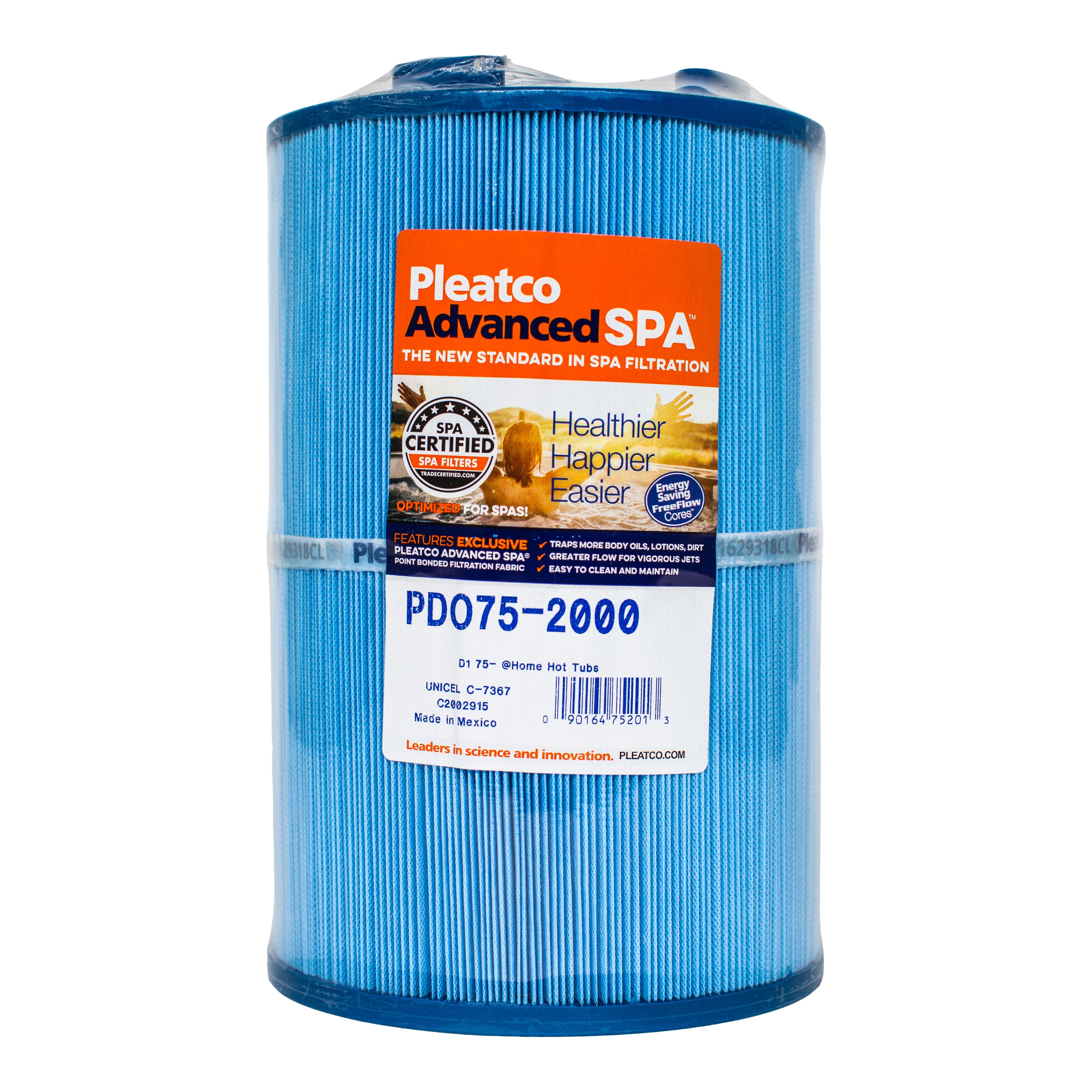 Pleatco PDO75-2000 Pool and Spa Filter Cartridge for Superior Dirt Capture and Turbidity Reduction