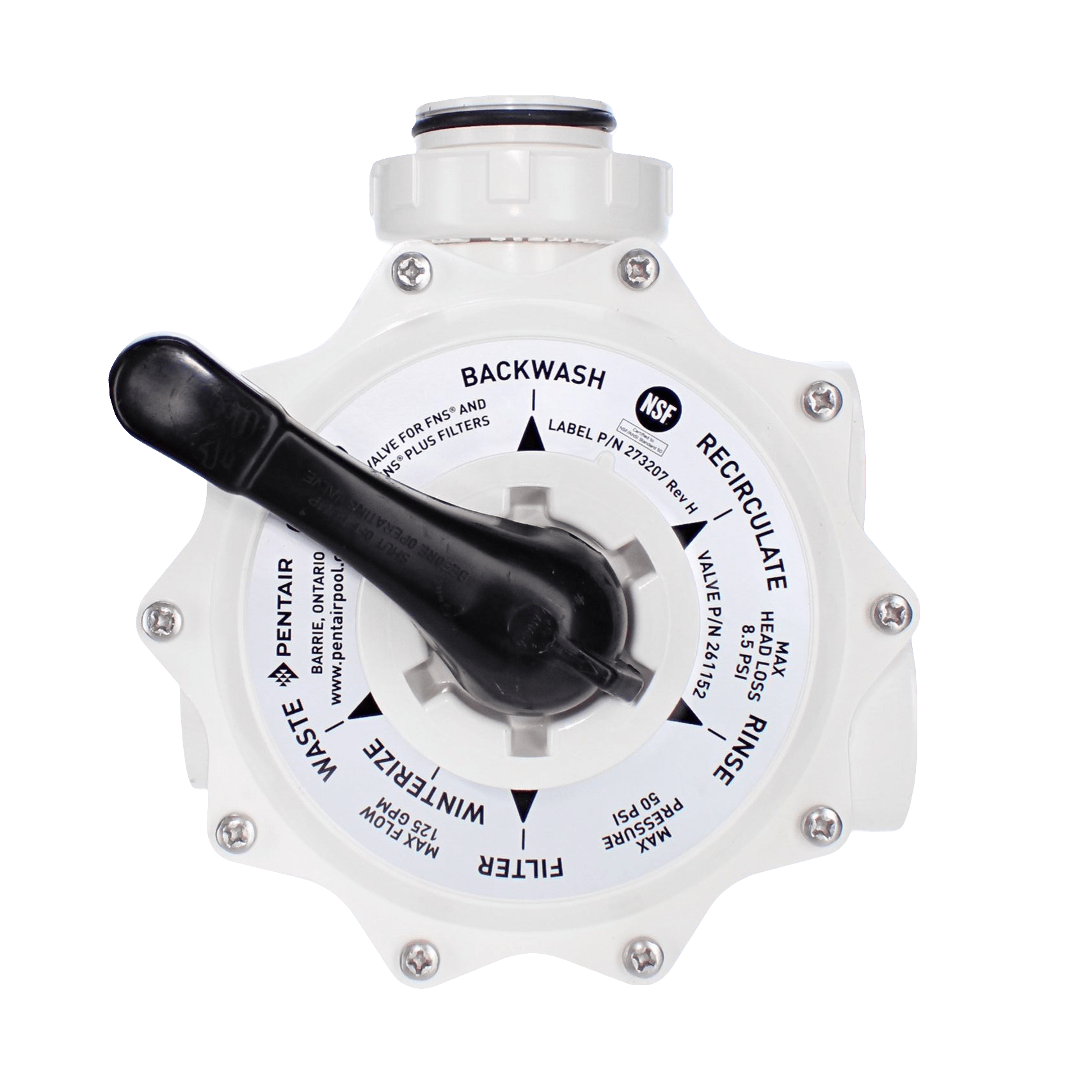 Pentair DE Multiport Valve, 2" Side Mount | 261152 by Pentair