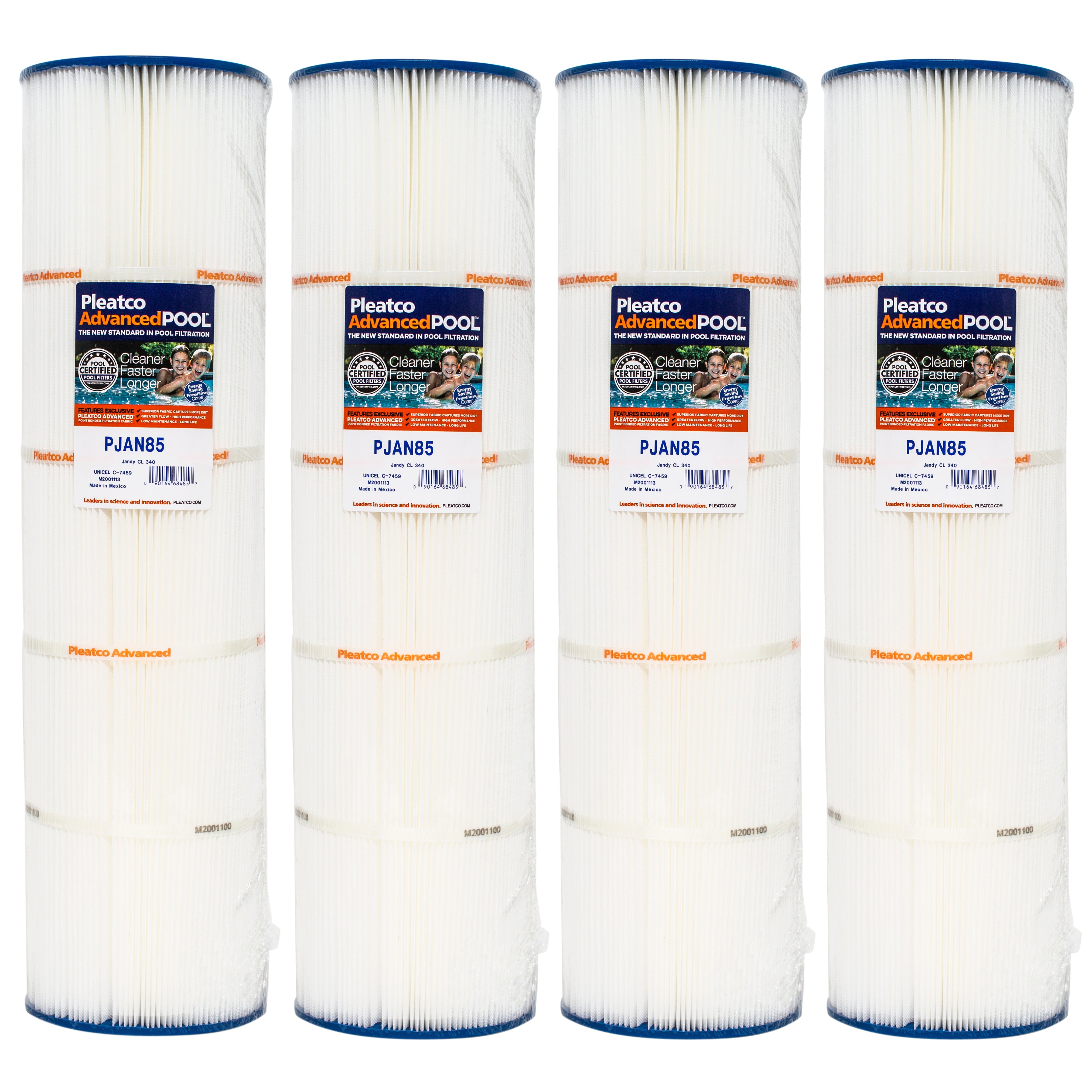 Pleatco PJAN85-PAK4 Premium Pool and Spa Filter Cartridges