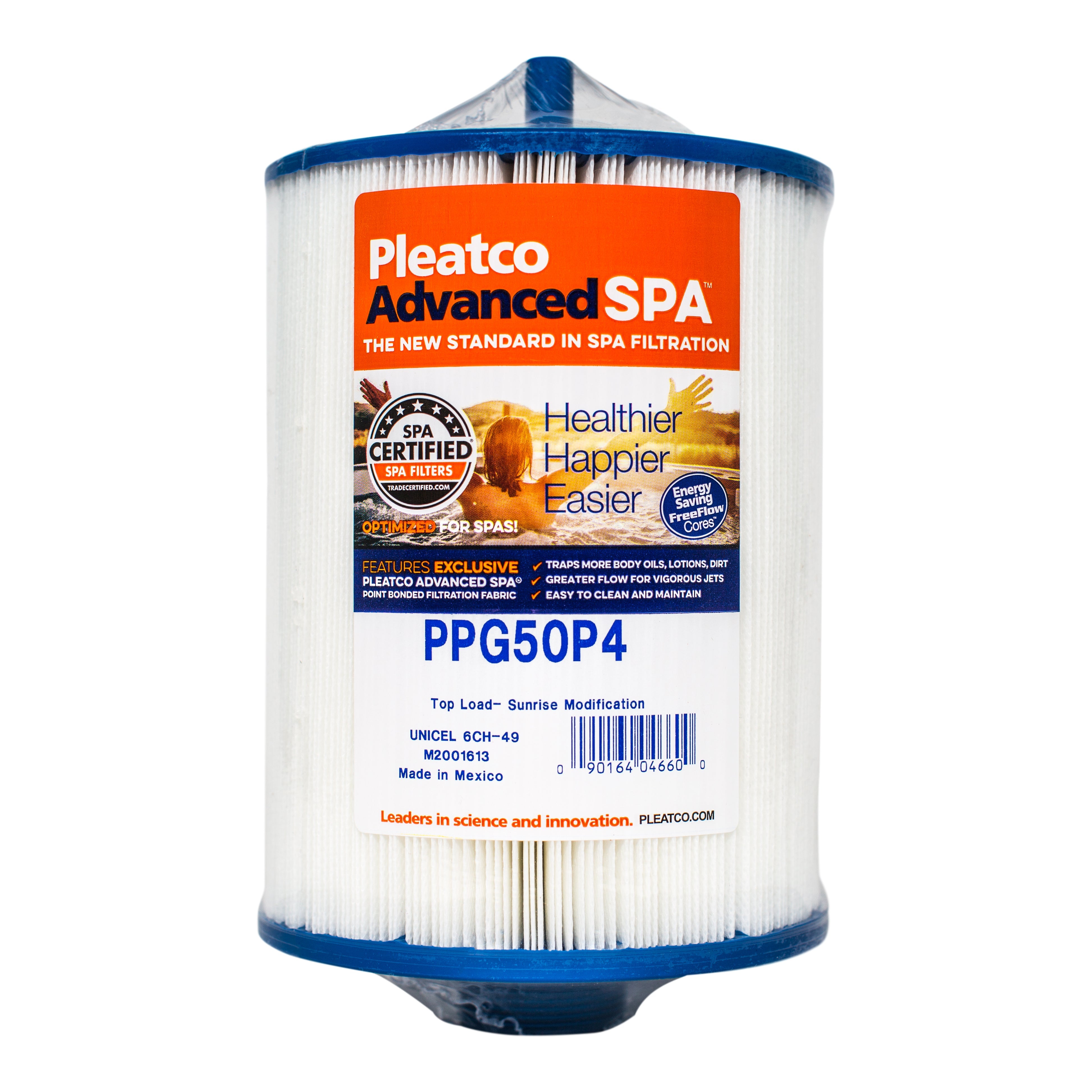Pleatco PPG50P4 Filter Cartridge for Superior Pool and Spa Filtration