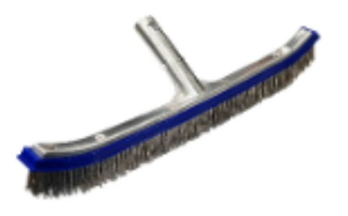 18" Stainless Steel Brush with Metal Back by Duckies Pool Supply