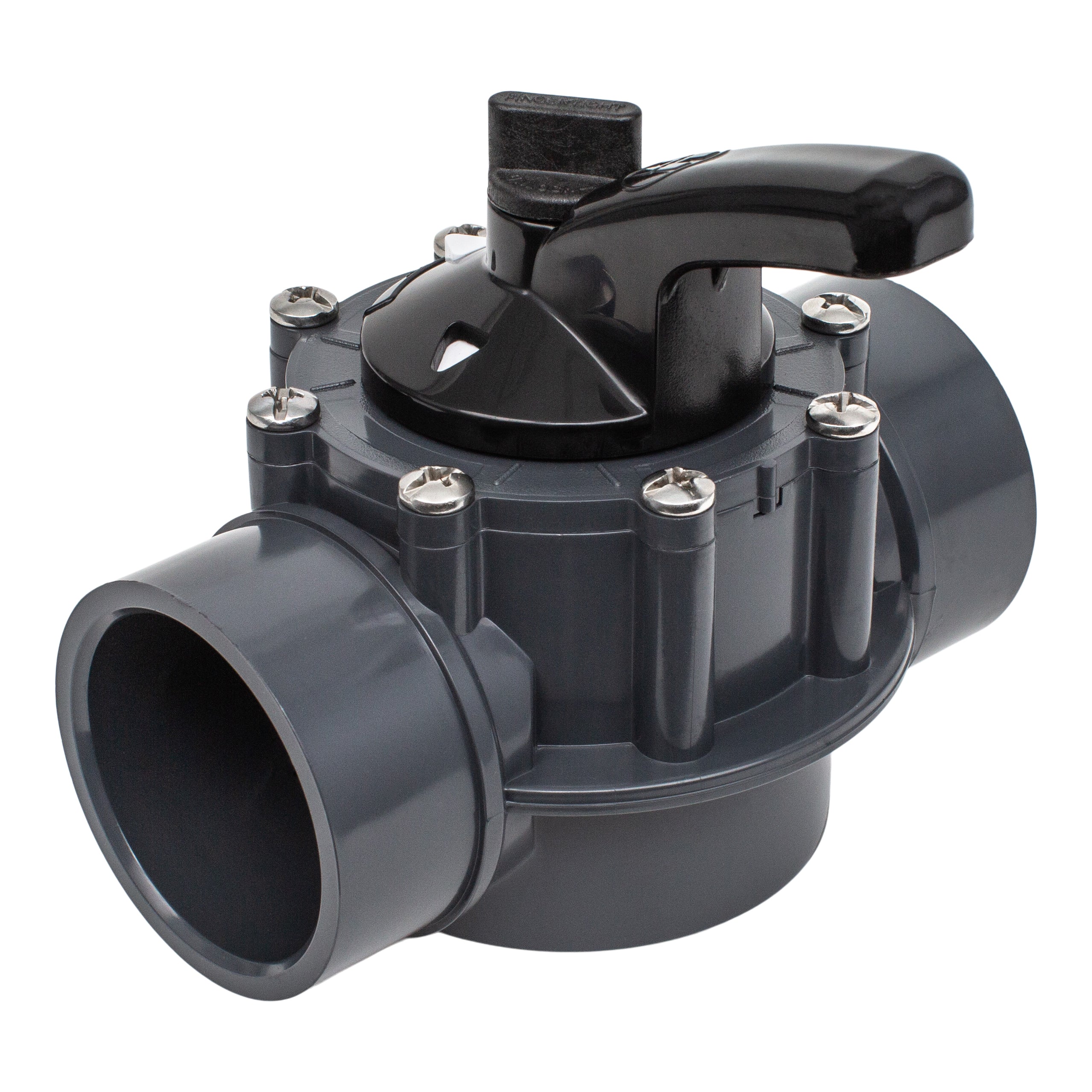 Hayward PSV2S2DGR 2 Way Diverter Valve 2 Inch to 2.5 Inch Durable PVC Pool Plumbing Solution