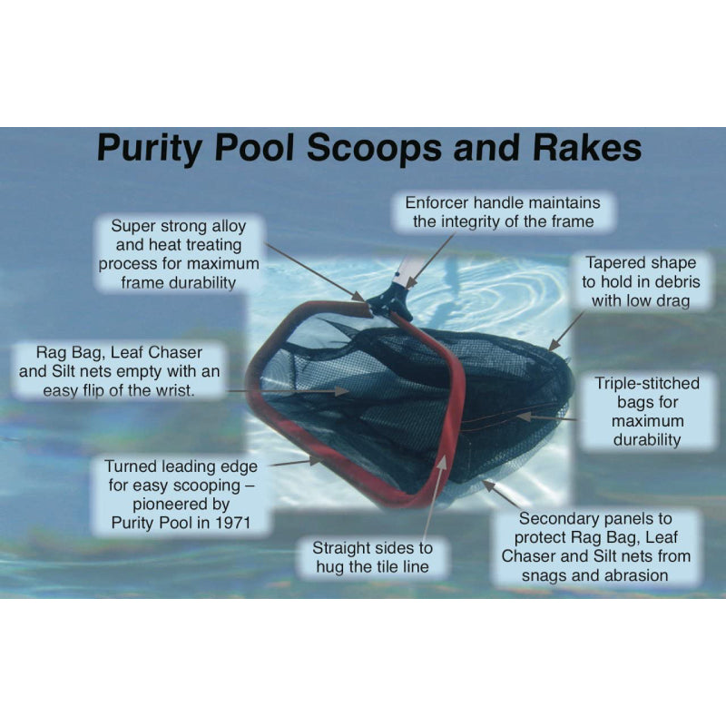 Purity Pool PLSLT 18_ Pro-Lite Leaf Rake with Silt Bag 2