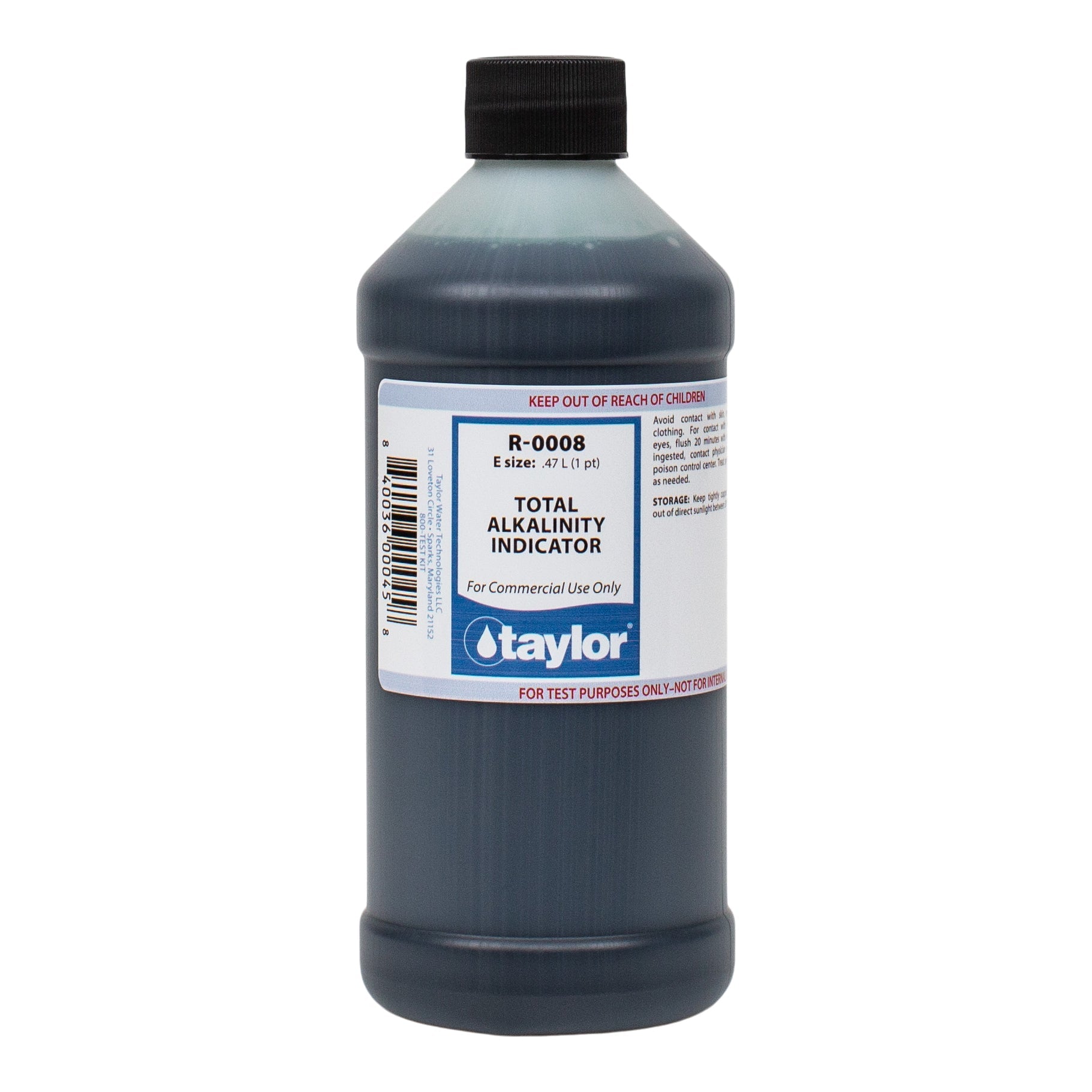 Taylor R0008 Total Alkalinity Indicator for Accurate Pool Water Testing