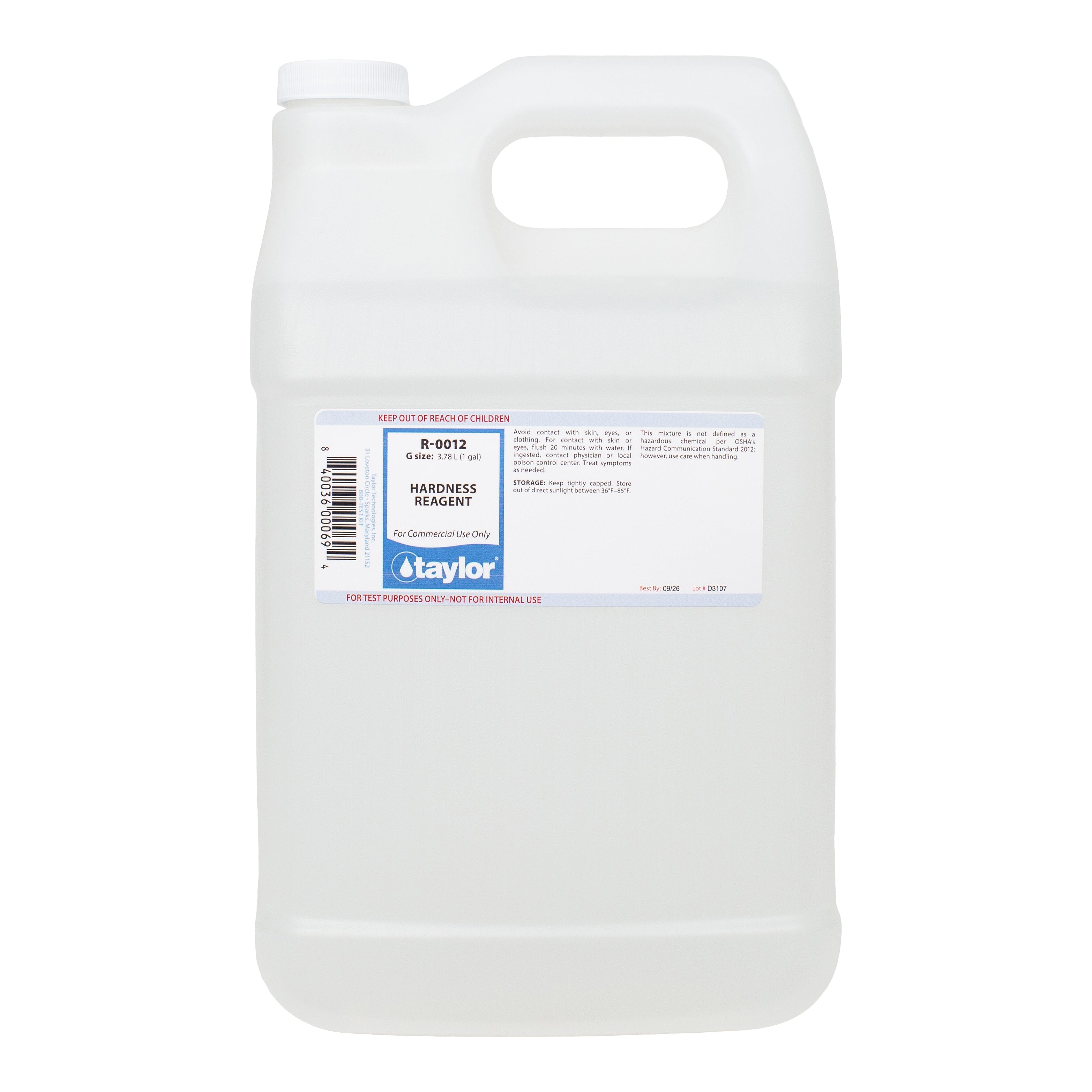 Taylor R0012 Hardness Reagent for Accurate Pool Water Testing and Maintenance