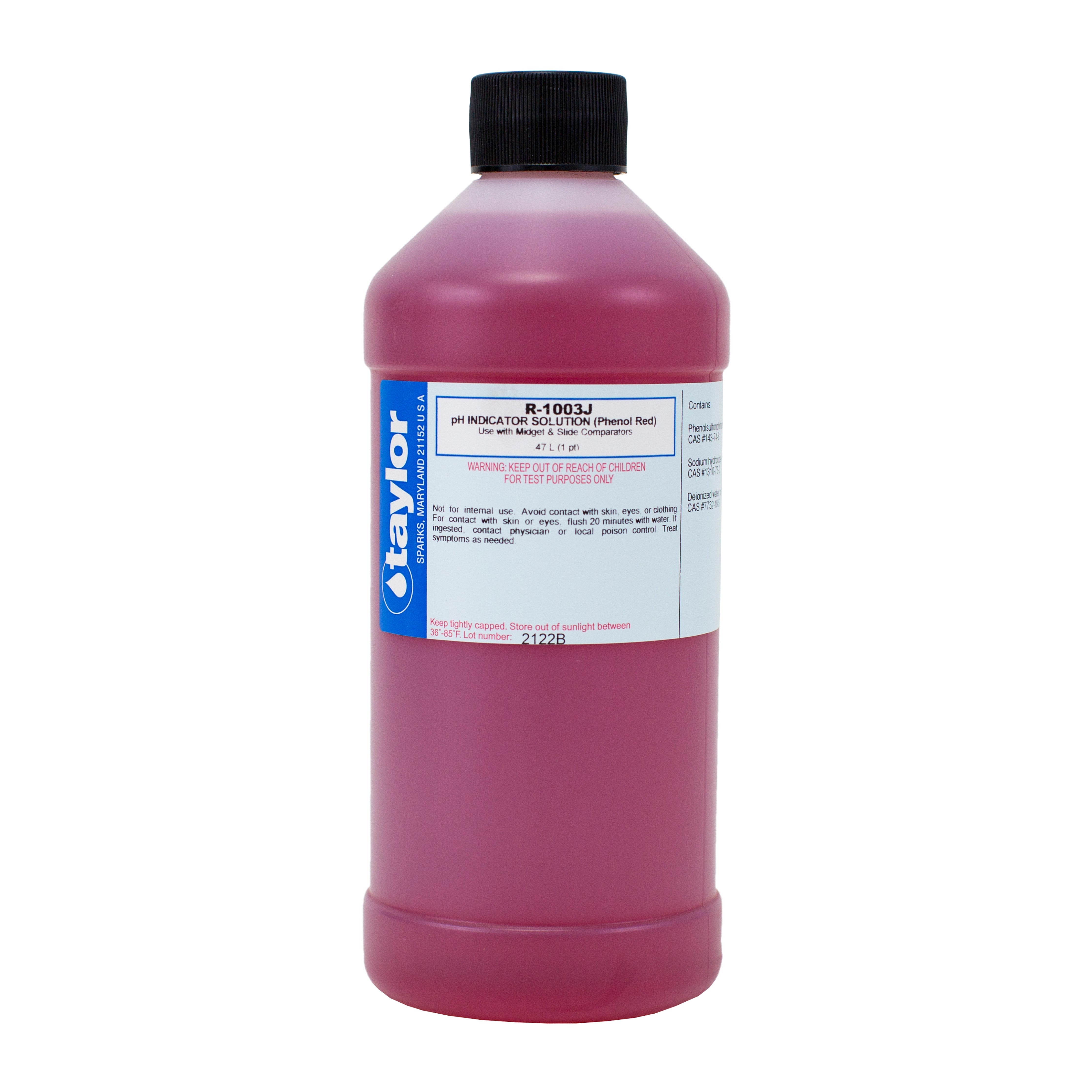 Taylor R1003J pH Solution Refill for Accurate Pool Water Testing