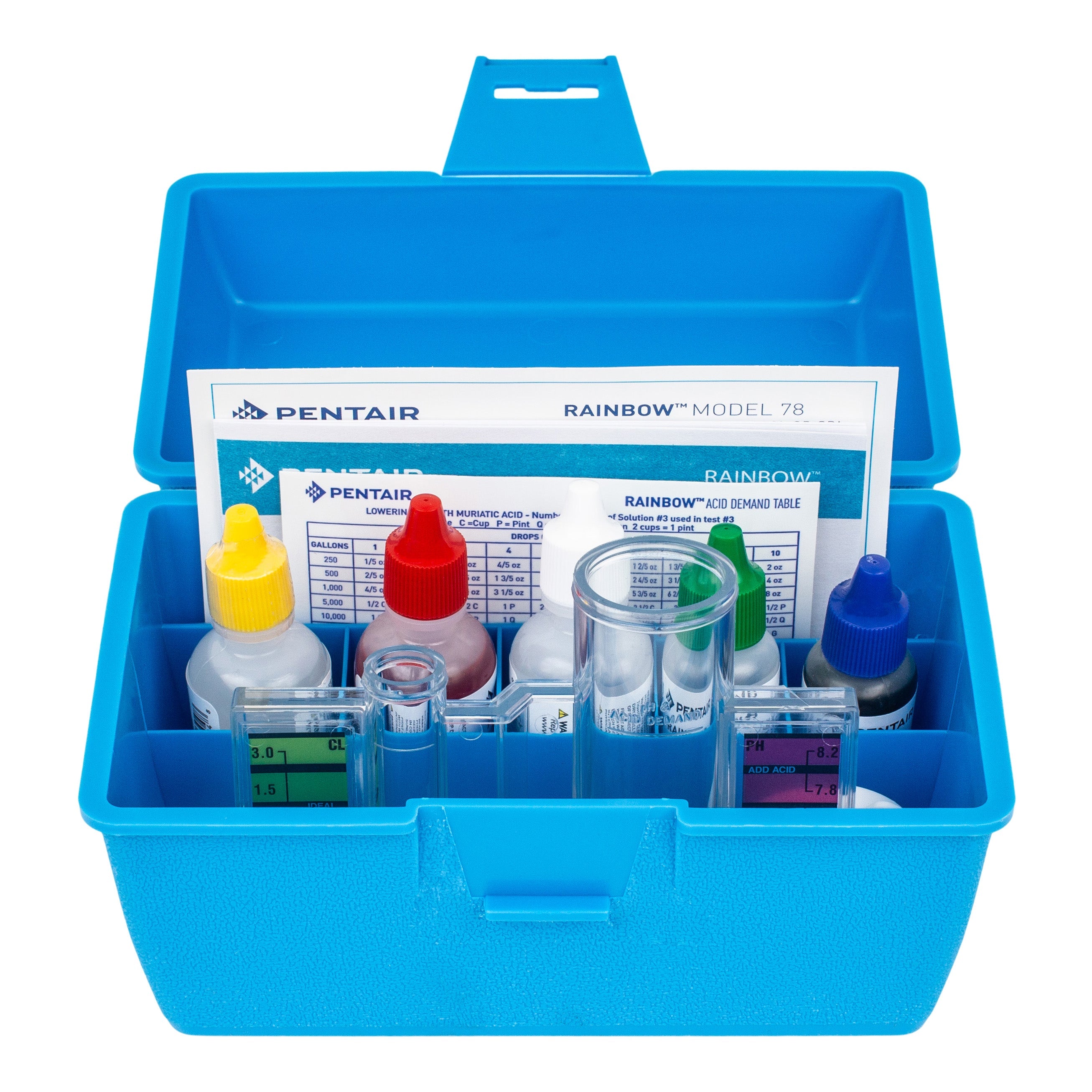 Pentair All In One Pool Water Test Kit for pH Chlorine Alkalinity and Acid Demand