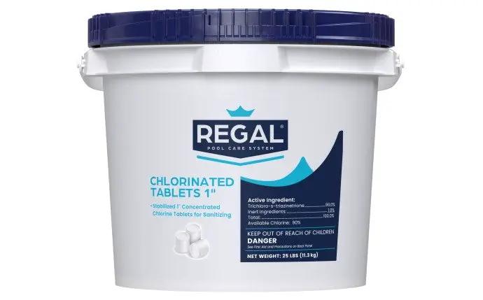 25 lb 1" Chlorinated Tablets Pail by Duckies Pool Supply
