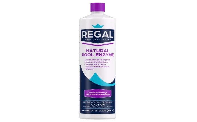 Regal 1 qt Natural Pool Enzyme Bottle by Regal Pool Products