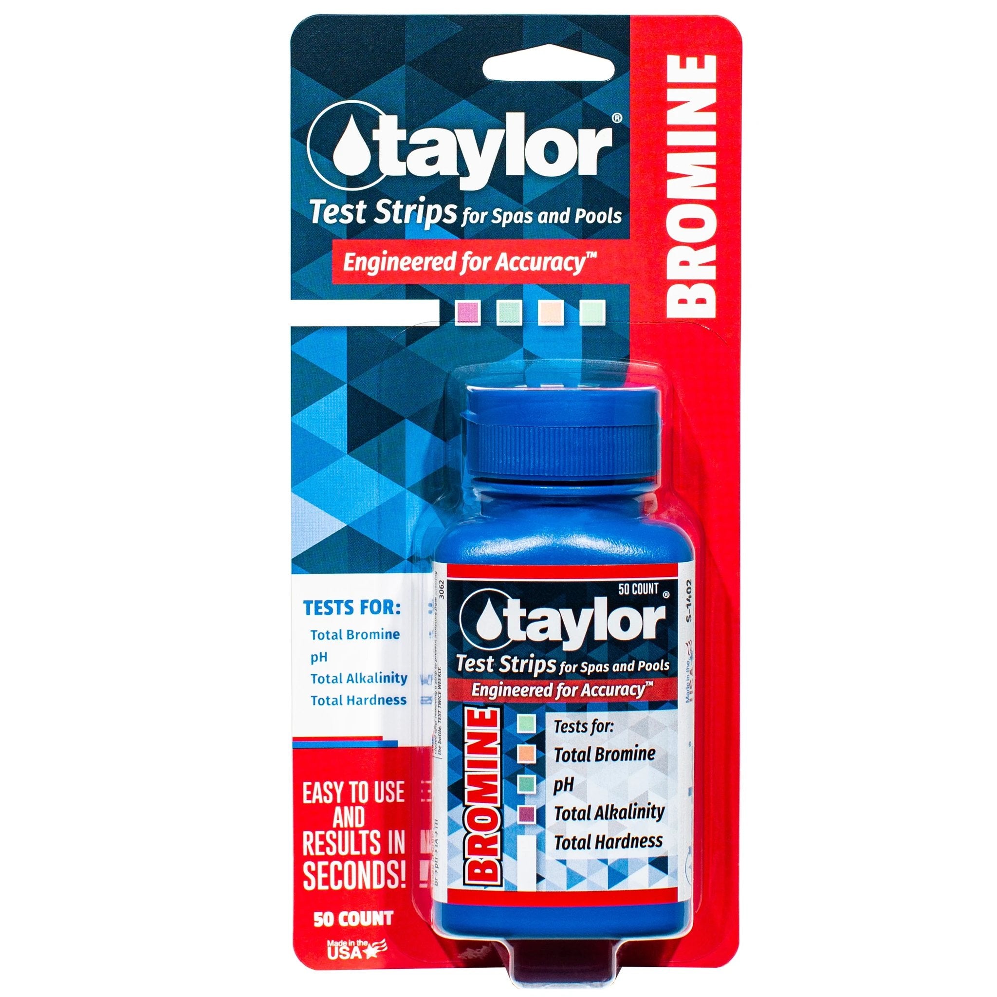 Taylor Bromine Test Strips For Pools And Spas 50 Count Easy Dip Tests by Taylor