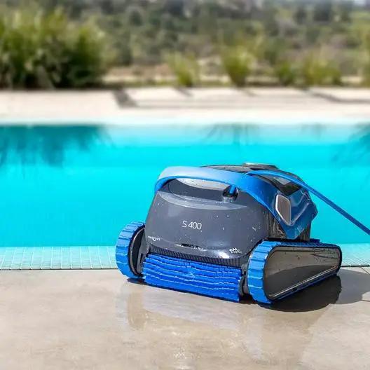 Dolphin - S400 Robotic Pool Cleaner With MyDolphin Plus App Control and Caddy by Duckies Pool Supply