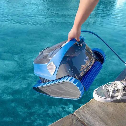 Dolphin - S400 Robotic Pool Cleaner With MyDolphin Plus App Control and Caddy by Duckies Pool Supply