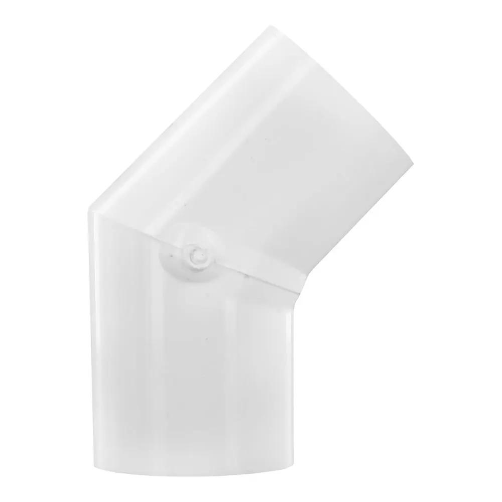 Elbow, 1/2" Slip White PVC Schedule 40 45 Degree by Lasco