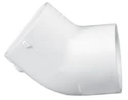 Elbow, 2-1/2" Slip White PVC Schedule 40 45 Degree by Lasco