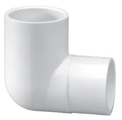Street Elbow, 2" Spigot x Slip White PVC Schedule 40 90 Degree by Lasco