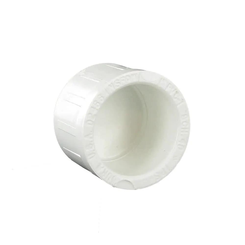 Cap, 1" Slip White PVC Schedule 40 by Lasco