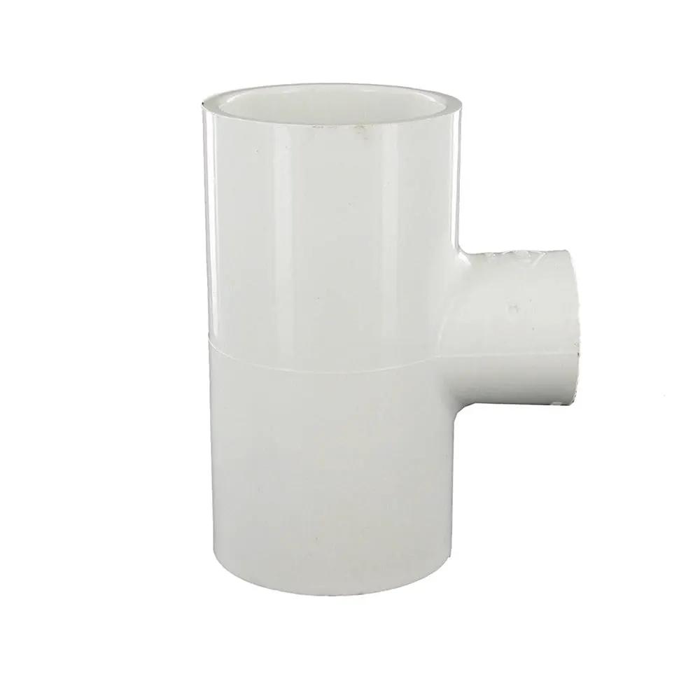 Reducing Tee, 1-1/2 x 1-1/2 x 3/4" Slip x Slip x FPT White PVC Schedule 40 by Lasco