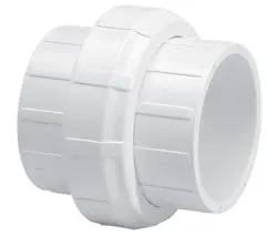 Union, 2" Slip White PVC Schedule 40 O-Ring Type by Lasco