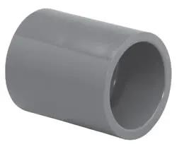 Coupling, 1-1/2" Slip Gray PVC Schedule 80 by Lasco