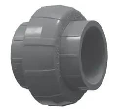 Union, 2" Slip Gray PVC Schedule 80 O-Ring Type by Lasco