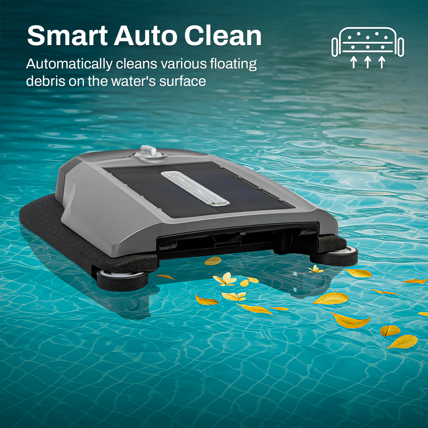 Betta Flex Solar Powered Robotic Pool Skimmer Cordless Pool Cleaner