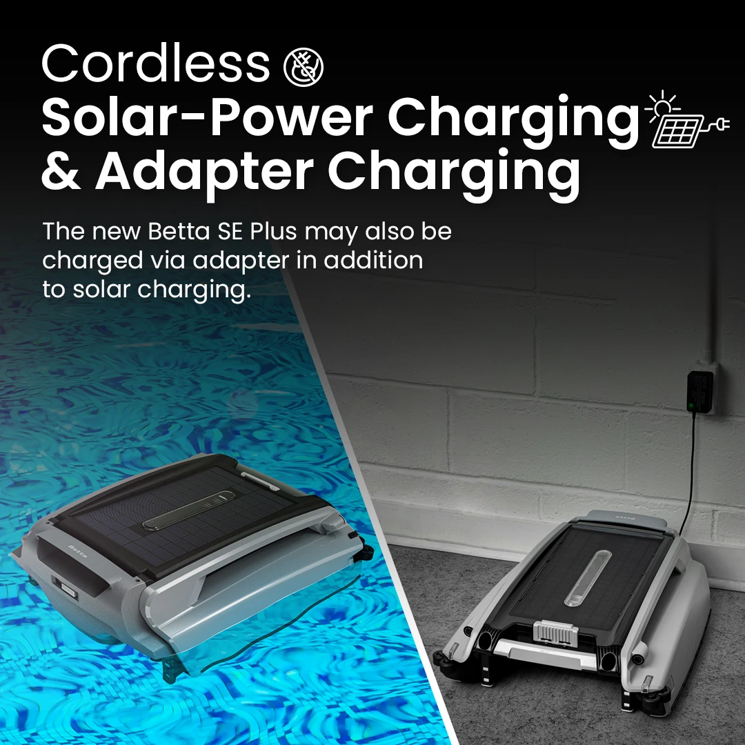 Betta SE Plus - Solar-Powered Robotic Pool Skimmer by Betta