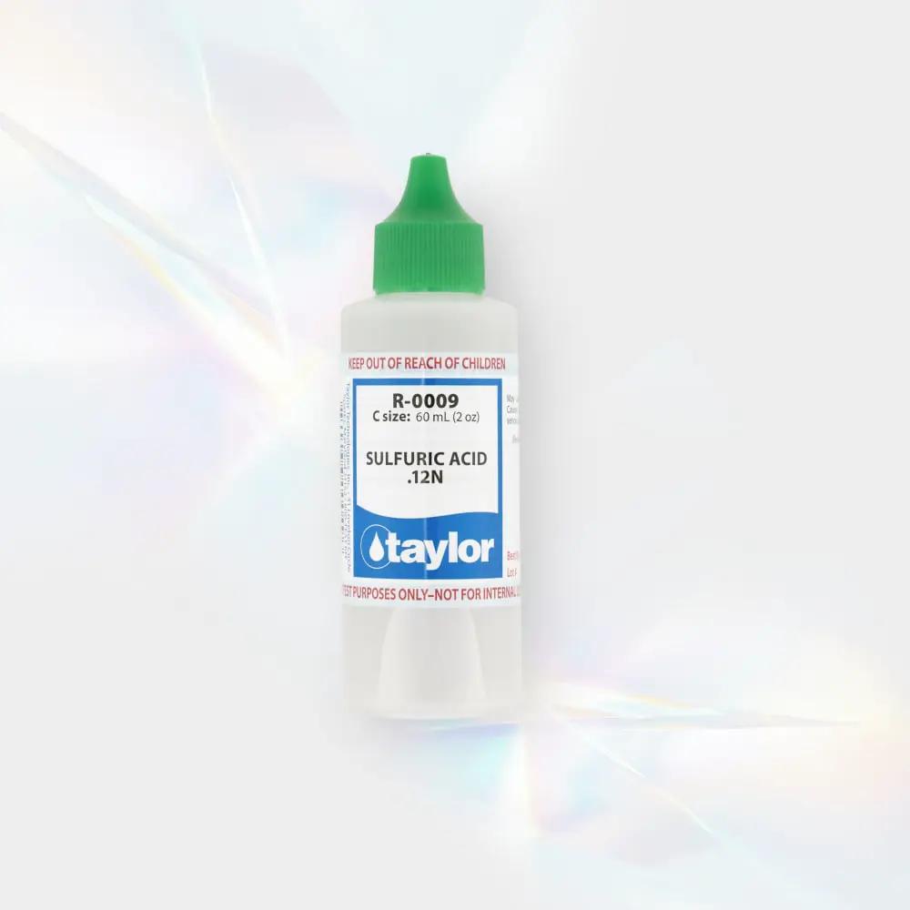 Taylor Sulfuric Acid .12N Dropper Bottle, 2 oz, 12/Pack | R-0009-C-12 by Taylor