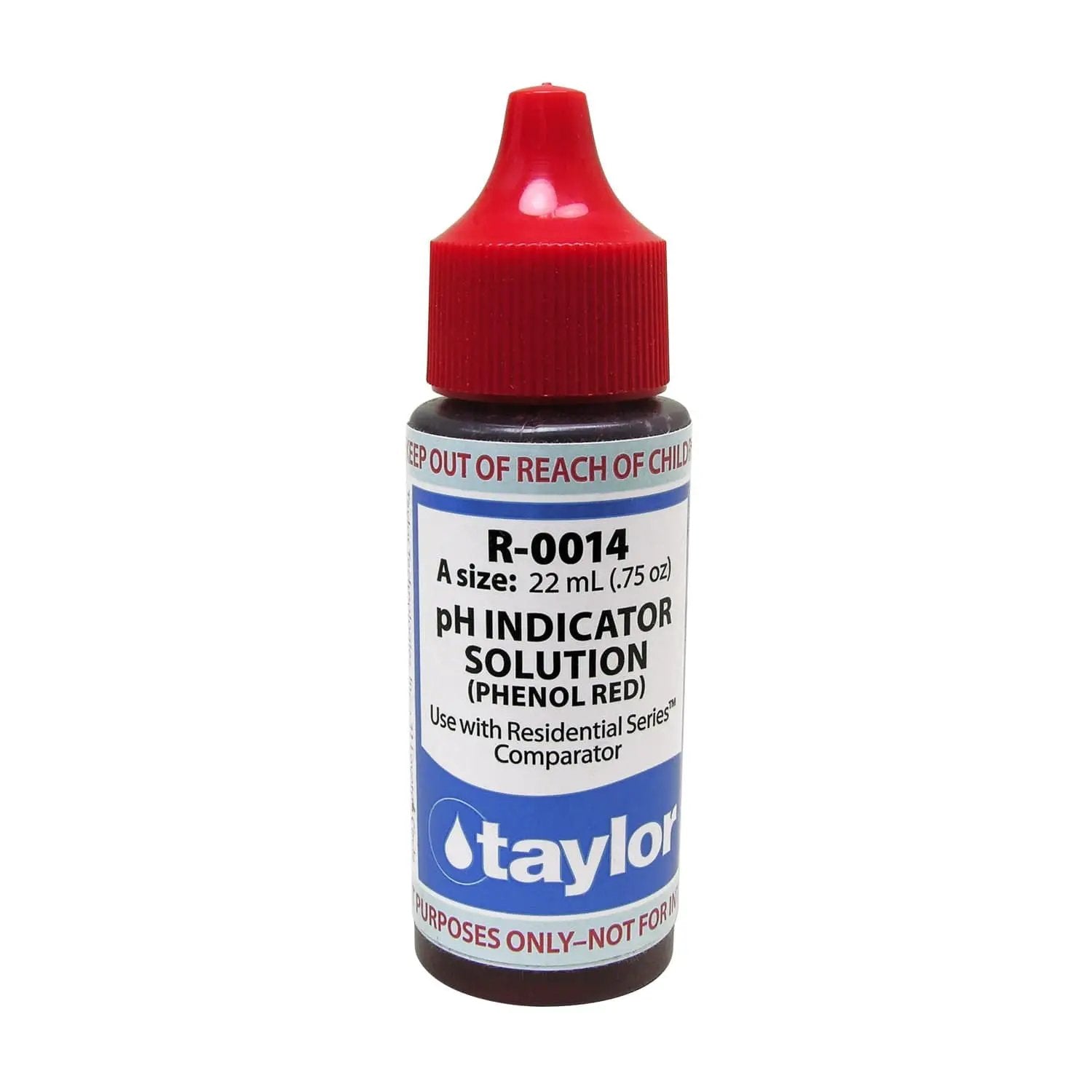Taylor #14 Phenol Red Reagent Ph Indicator, 3/4 oz, 24/Pack | R-0014-A-24 by Taylor