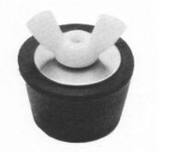 Winter Rubber Expansion Plug #8 w/ White Nylon Wing Nut for 1-1/2" Pipe | SP-208 by TechnicalProducts