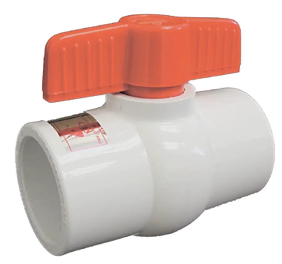2" Socket 150 psi Quarter-Turn Handle PVC Schedule 80 Gray 491 Series Compact Ball Valve | V17591N by AmericanGranby