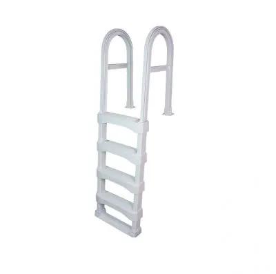 VWC SLD Taupe Ladder, Fits Up to 60" Deck Heights w/ Plastic Handrails | SLD-T by VinylWorksCanada