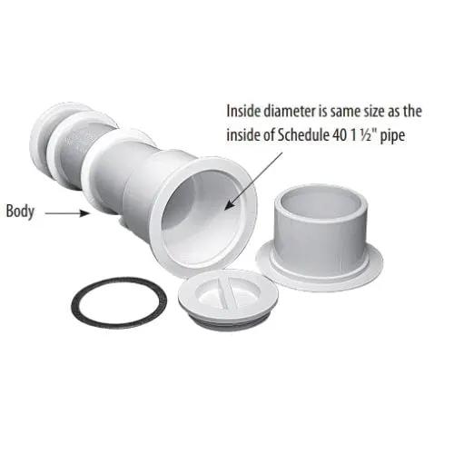 Waterway Umbrella/Volleyball Pole Assembly Gray | 540-6707 by Waterway