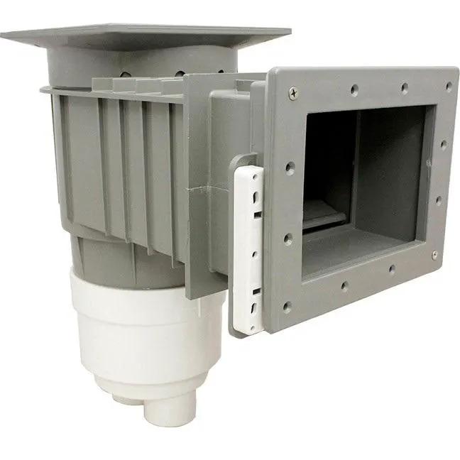 Waterway Renegade Standard Vinyl Liner Skimmer, 2 Port, Square Lid, 2" Socket, Gray |540-8407 by Waterway